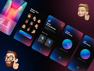 Music Group Booster App🔈🔥 (Part 1) branding graphic design ui