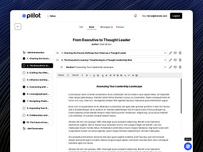 AI Content & Manuscript Editor UX/UI design artificialintelligence productivedesign saas saasui uxdesign writingplatform