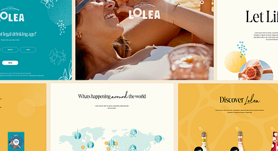 UI - Lolea brand design branding design graphic design illustration ui vector