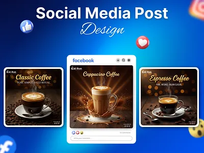 Social Media Post Design for Cafe brand promotion cafe branding cafe social media cappuccino coffee design classic coffee banner coffee banner design creative graphic design digital marketing visuals espresso coffee design facebook ad design food beverage design food advertisement graphic design instagram post design modern banner design product promotion post professional design restaurant post design social media design stratinex it