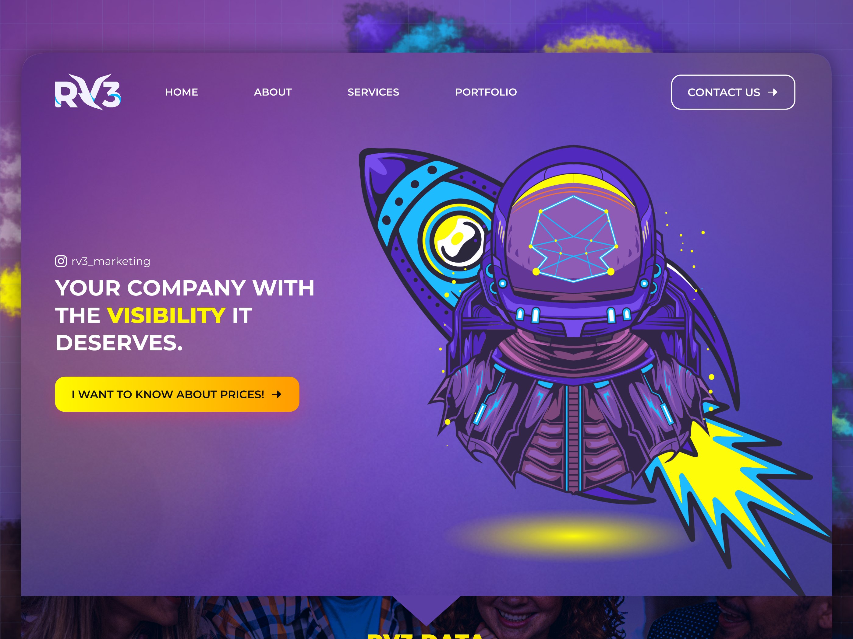 Creative agency website agency website branding creative creative agency purple website ui ux website website design