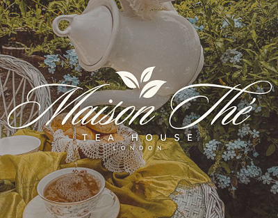Tea House Brand Logo Design artisanal drinks identity beverage brand design boutique cafe branding cafe brand mark calm brand style clean delicate logotype cozy tea visual drink business branding hand crafted brand hospitality logo design leaf iconography luxury branding modern folk inspired nature inspired logo oriental inspired minimal peaceful design language serene brand aesthetic small cafe identity tea shop identity warm brand palette