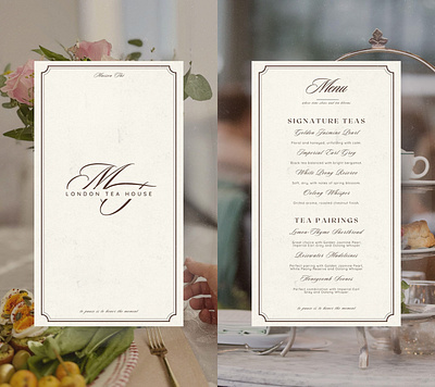 Tea House Menu Card Layout artisan beverage layout beverage print design botanical drink list boutique tea shop print cafe menu card calm design choices clean dish list layout elegant print layout illustrated accents menu menu minimal design modern craft aesthetic premium cafe paper print ready menu template quiet luxury menu rustic elegant type small cafe menu subtle illustration menu tea menu layout upscale menu card warm earthy palette