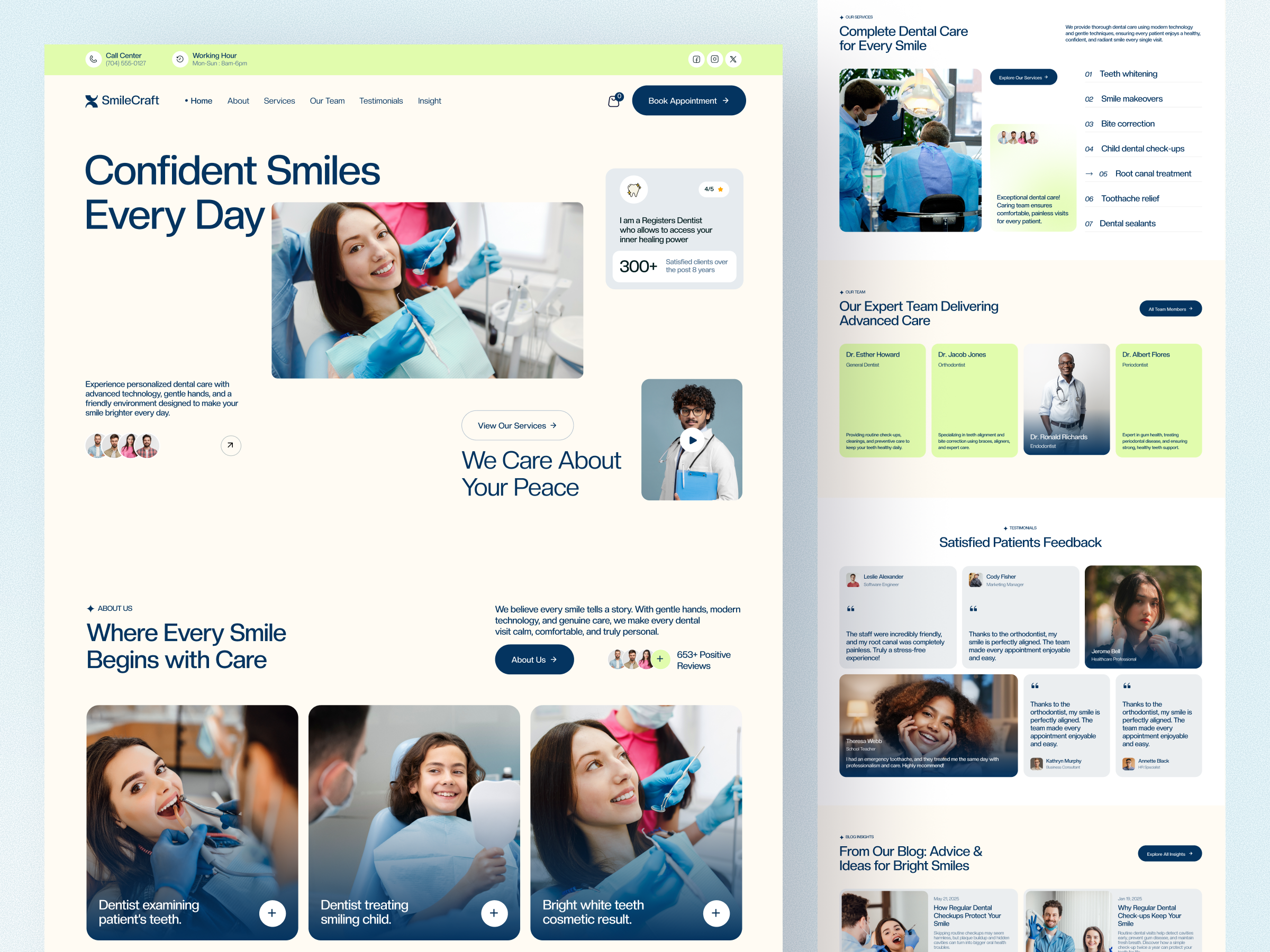 Example of Healthcare Website UI UX Design