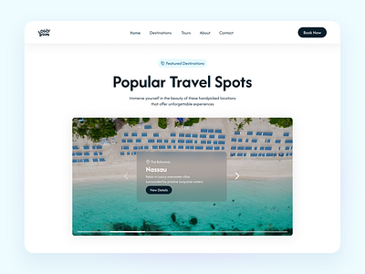 Daily UI 072 - Image Slider 🏞️ daily ui daily ui challenge dailyui dailyui72 image slider landing page travel ui ui design
