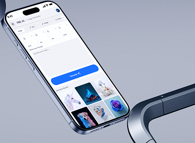 Nio Ai | AI Image & Video Generator Platform | Product UI/UX design figma frontend design landing page logo mobile app product design ui uiux
