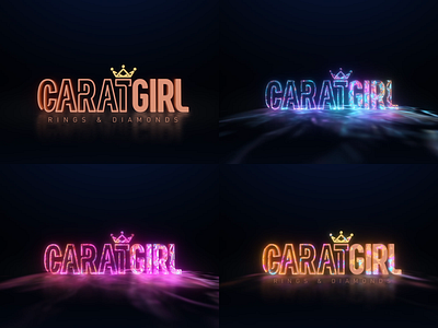 CaratGirl Logo Animation after effects logo animation animation branding graphic design illustration logo logo animation logo promotion logo reveal motion graphics video editing