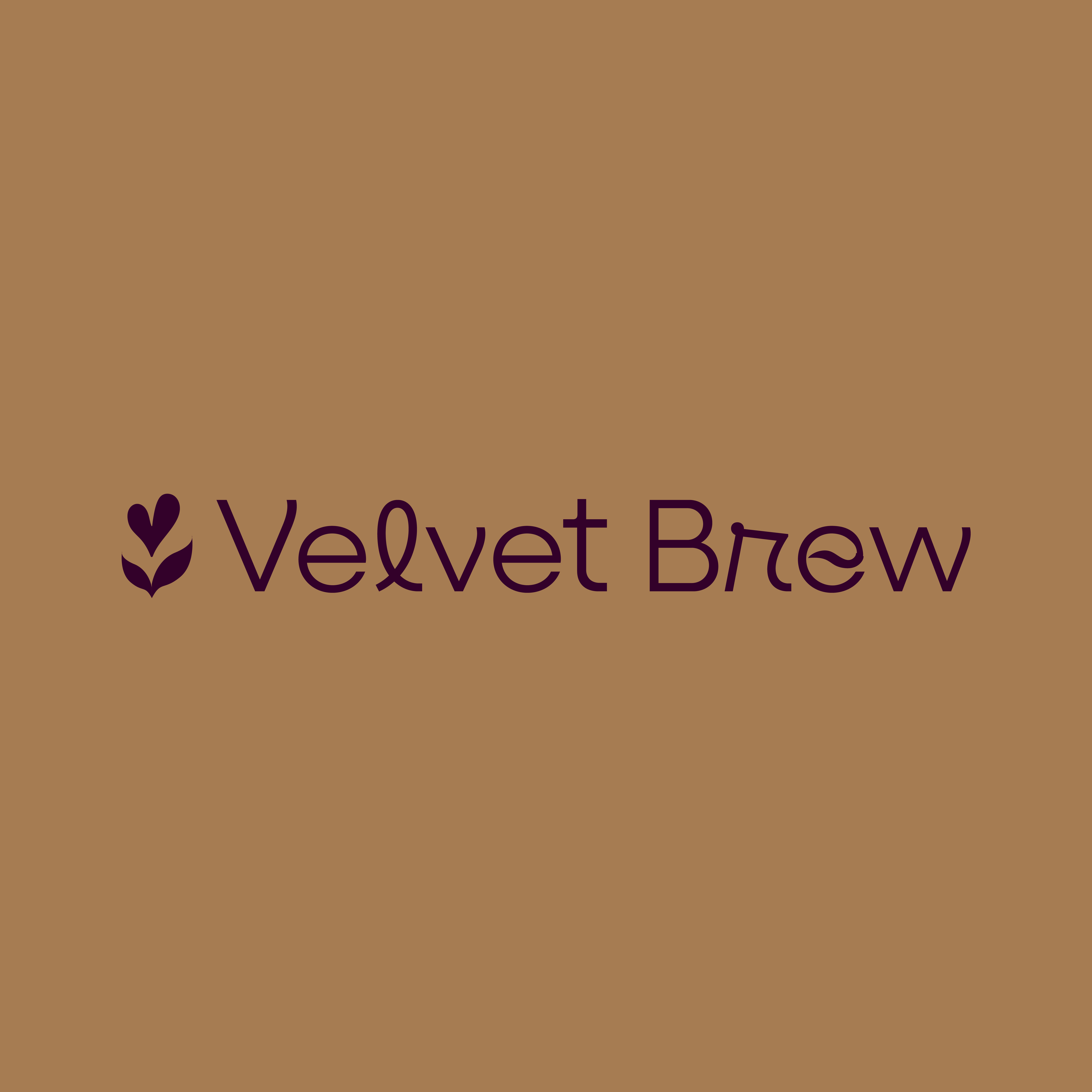 Velvet Brew Logo branding design graphic design logo typography