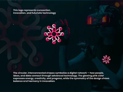Neuralink—symbolizing a network of minds and ideas balance connection creativity digital energy innovation logo design logo mark modern lgo network progress represents technology