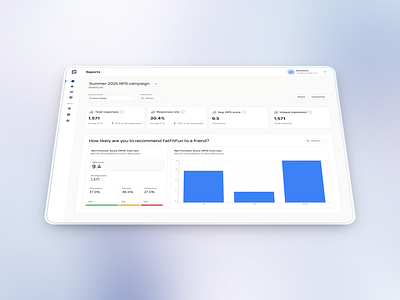 Survey report page design customer design simple ui ux