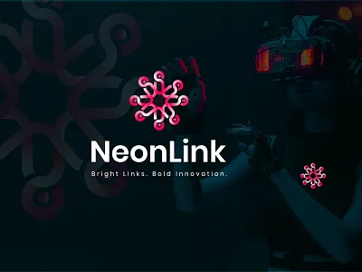 Neuralink—symbolizing a network of minds and ideas branding logo logo mark minemanl log modern logo tec logo