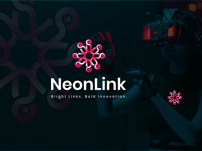 Neuralink—symbolizing a network of minds and ideas branding logo logo mark minemanl log modern logo tec logo