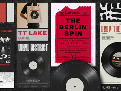 Kreuzberg Records advertisement app branding design graphic design illustration logo poster design typography ui ux vector