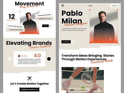 Personal Portfoilo website - web design - landing page agency clean dribbble jabel kahaf landing page landing page ui landingpage minimal minimalist design personal portfolio portfolio professional design ui design ui ux design web design website design website mockup website ui design website ui ux design