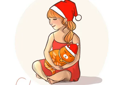Chistmas Card Ilustration Design branding children illustration design graphic design illustration logo