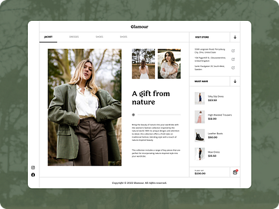Fashion Web Design app ecommerce fashion web interface ui ux ui design web design