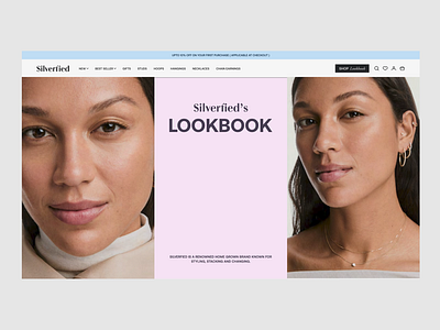 Silverfied – Lookbook UI Design aboxagency design fashion design graphic design look book modern ui shopify silver ui uiux ux web design webdevelopment