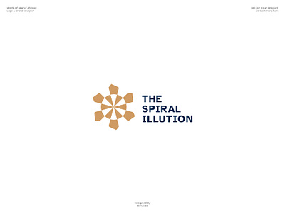 Abstract Logo Design for The Spiral Illusion abstract adobe illustrator brand identity brand logo branding guidelines branding mockup custom logo dribbble logo design logo design branding logo designer logo presentation logomark logos logotype marufiam modern logo symbol visual identity
