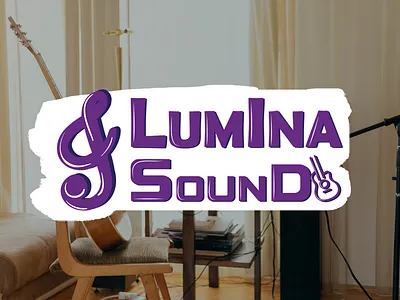 LUMINA SOUND MUSIC BRAND LOGO brand design branding design graphic design illustration logo packaging