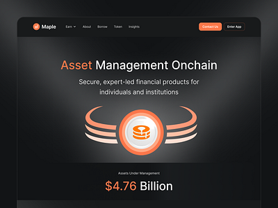 Maple Finance — Blockchain Asset Management Platform blockchain cryptocurrency blockchain game blockchain logo blockchain technology blockchain website blockchainfinance crypto crypto currency crypto exchange crypto finance crypto wallet defi design finance fintech flat futuristic landing page maple finance ux