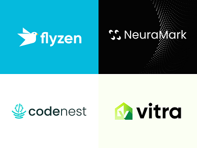 Modern Logo Collection ai ai technology brand identity branding business logo design eco logo logo design logo mark logodesign logotype minimal logo minimalist logo modern logo software development travel