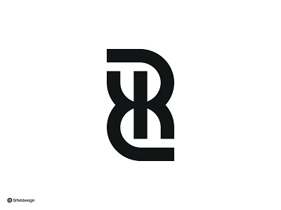Ambigram Letter Rk Logo alphabet initial kkk letter rk lettermark logo logodesign logomark minimal modern monogram rk initial rrr visual identity