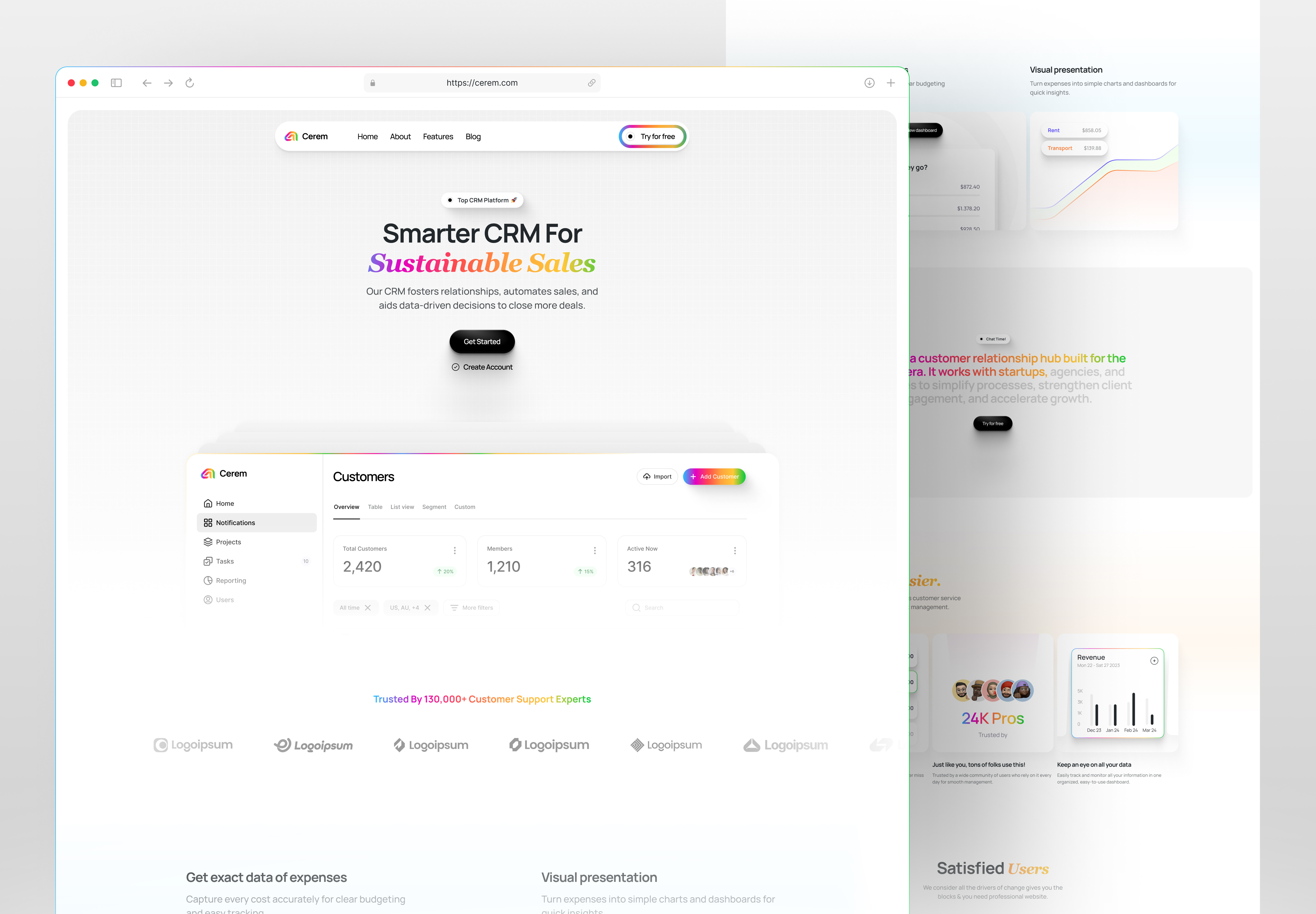 Example of Saa S Website Design & Development