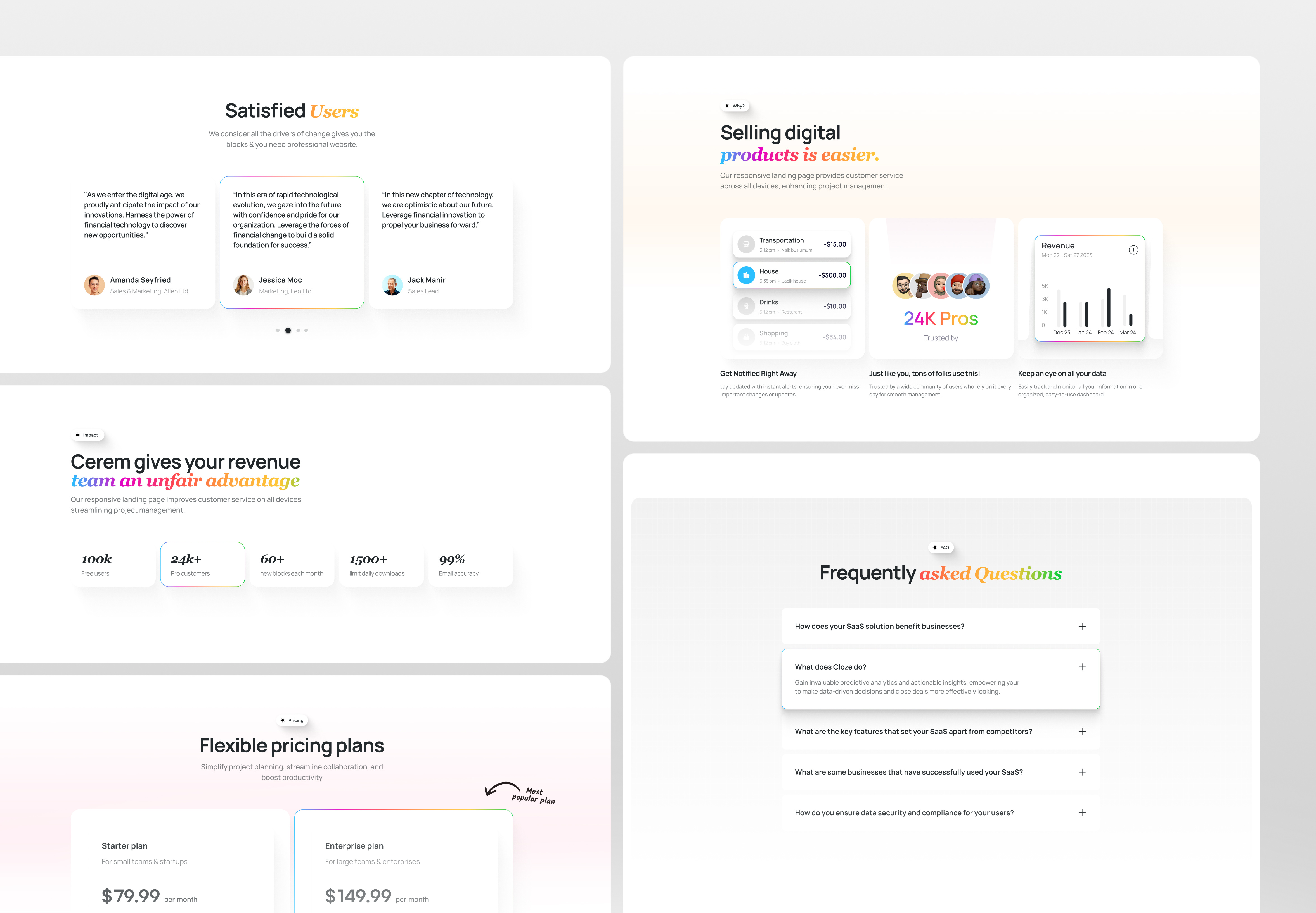 Example of Saa S Website Design & Development