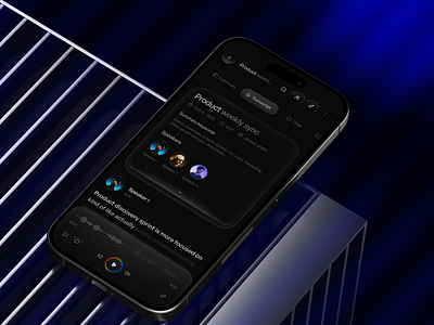 AI Assistant mobile app wip ai app application assistant companion dark design minimal ml mobile app mobile application note playpaus summary todo transcript ui uidesign ux uxdesign
