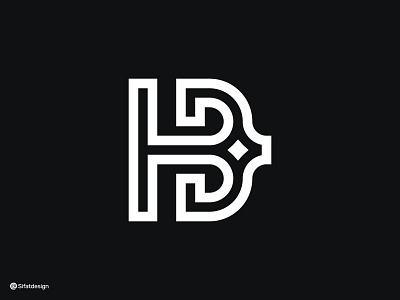 HB Star Line Logo alphabet corporate elegant finance initial letter hb lettermark logodesign logotype modern monogram simple star visual identity