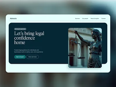 Legal Services Website Hero Section ui