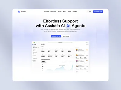 AI Customer‑Service SaaS Website ai conversion creative customer service design framer illustration landing page minimal modern nocode productdesign responsive saas startup ui ux uxui webdesign webflow
