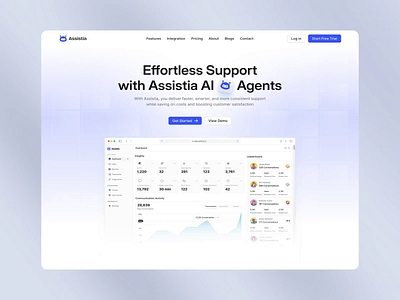 AI Customer‑Service SaaS Website ai conversion creative customer service design framer illustration landing page minimal modern nocode productdesign responsive saas startup ui ux uxui webdesign webflow