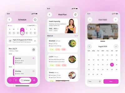 Daily Planner Mobile App UI/UX Design daily palner detail task management mobile aplication mobile app mobile design mobile ui ux product design productivity productivity app productivity tool progress project management task task management task management mobile app task manager task mobile app to do list visual identity