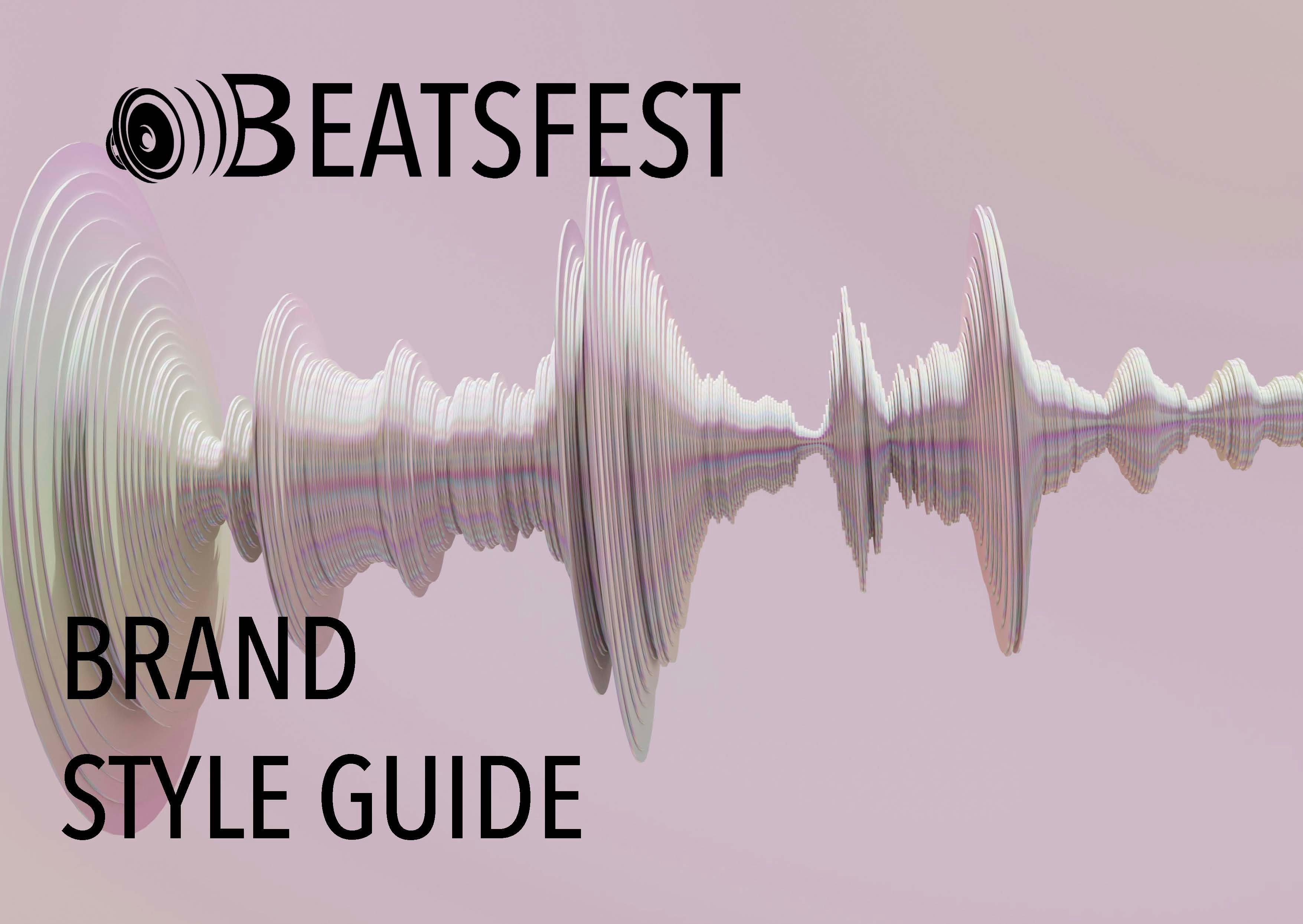 Beatsfest logo and brand style guide brand design branding graphic design logo