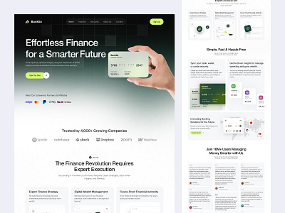 SaaS Website Design banking banking dashboard digital banking ui finance finance landing page finance management platform finance website finance website design fintech fintech web design oripio saas saas landing saas landing page saas web design saas website saas website design ui design web design website design