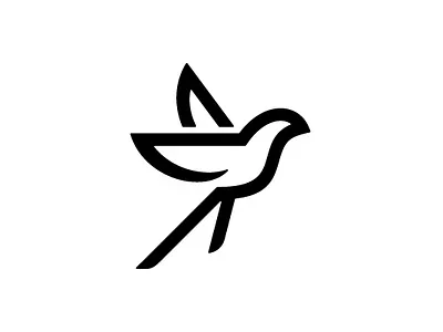 Minimalist Swallow Bird Logo branding company brand logo company branding design graphic design logo modern vector
