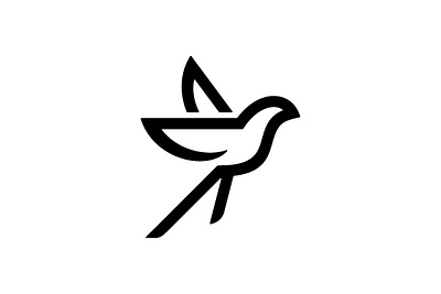 Minimalist Swallow Bird Logo branding company brand logo company branding design graphic design logo modern vector