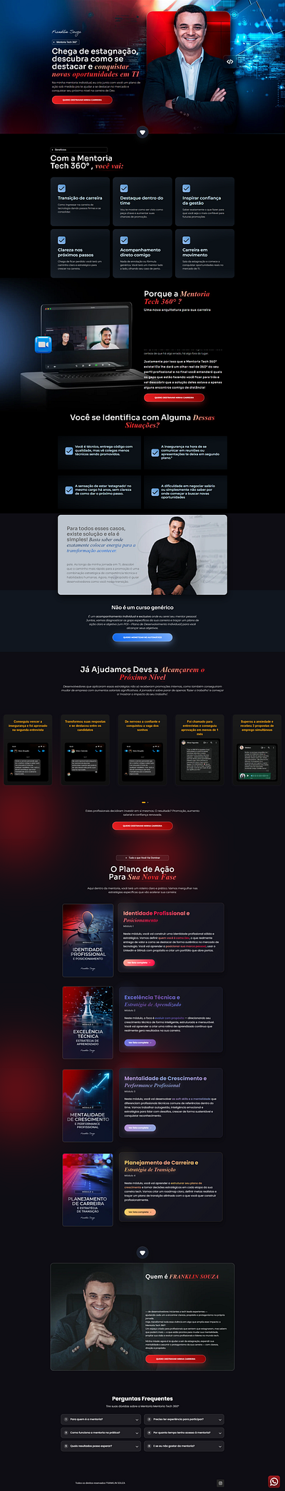 Landing page - Information Technology information technology landing page página de vendas website