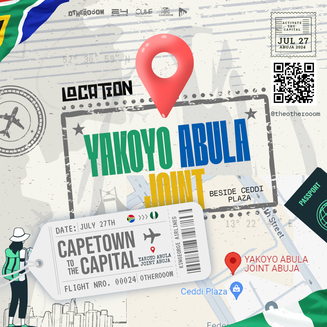 Location flyer for Amapiano event amapiano creative graphic design location photoshop