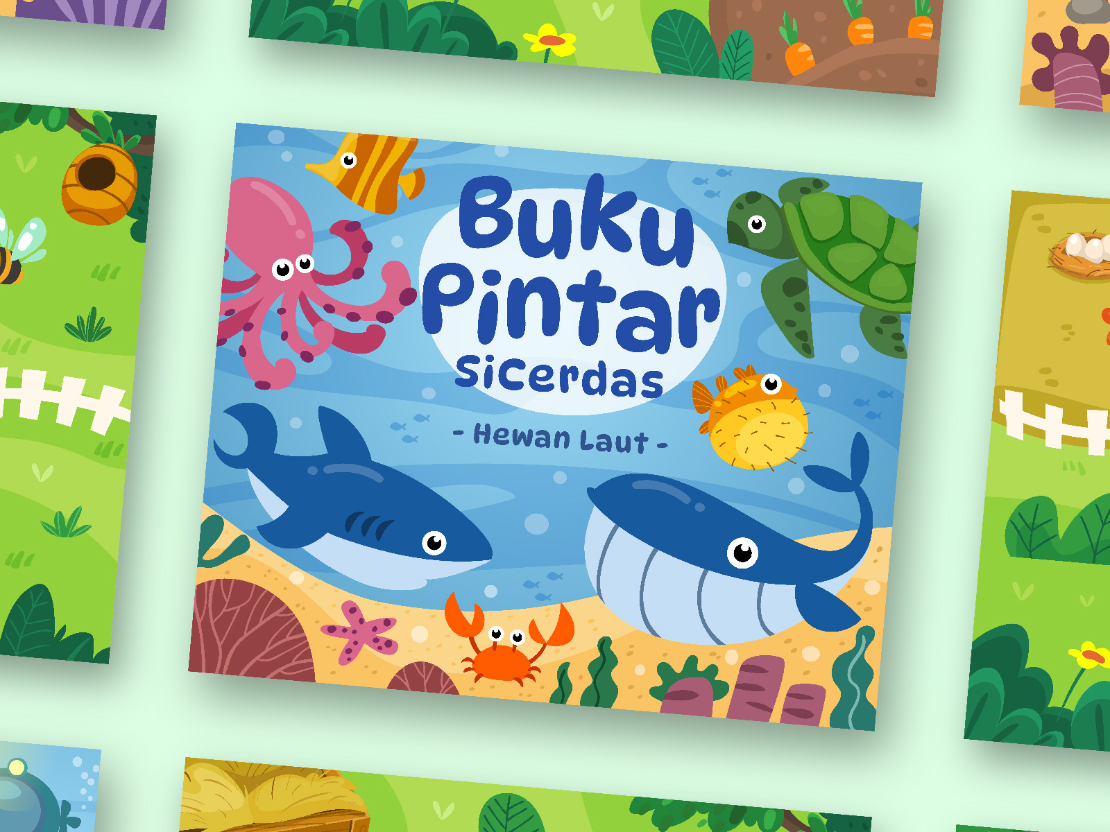 Example of Fun Playful Children Book Illustration