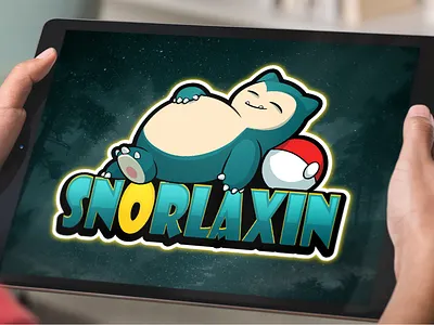 Animal Gaming Logo Design, Sleepy Mascot Illustration beehaya branding cartoon design gaming gaming channel graphic design illustration lazy logo sleepy twitch vector youtube