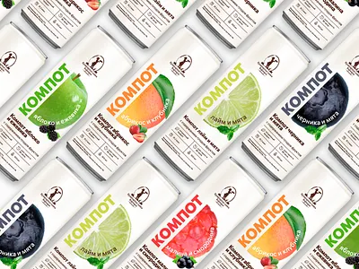 Labels for compotes branding graphic design logo