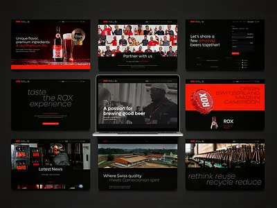ROX & SAPB Branding app beer branding creativity design designer inspiration logo red team website