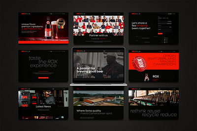ROX & SAPB Branding app beer branding creativity design designer inspiration logo red team website