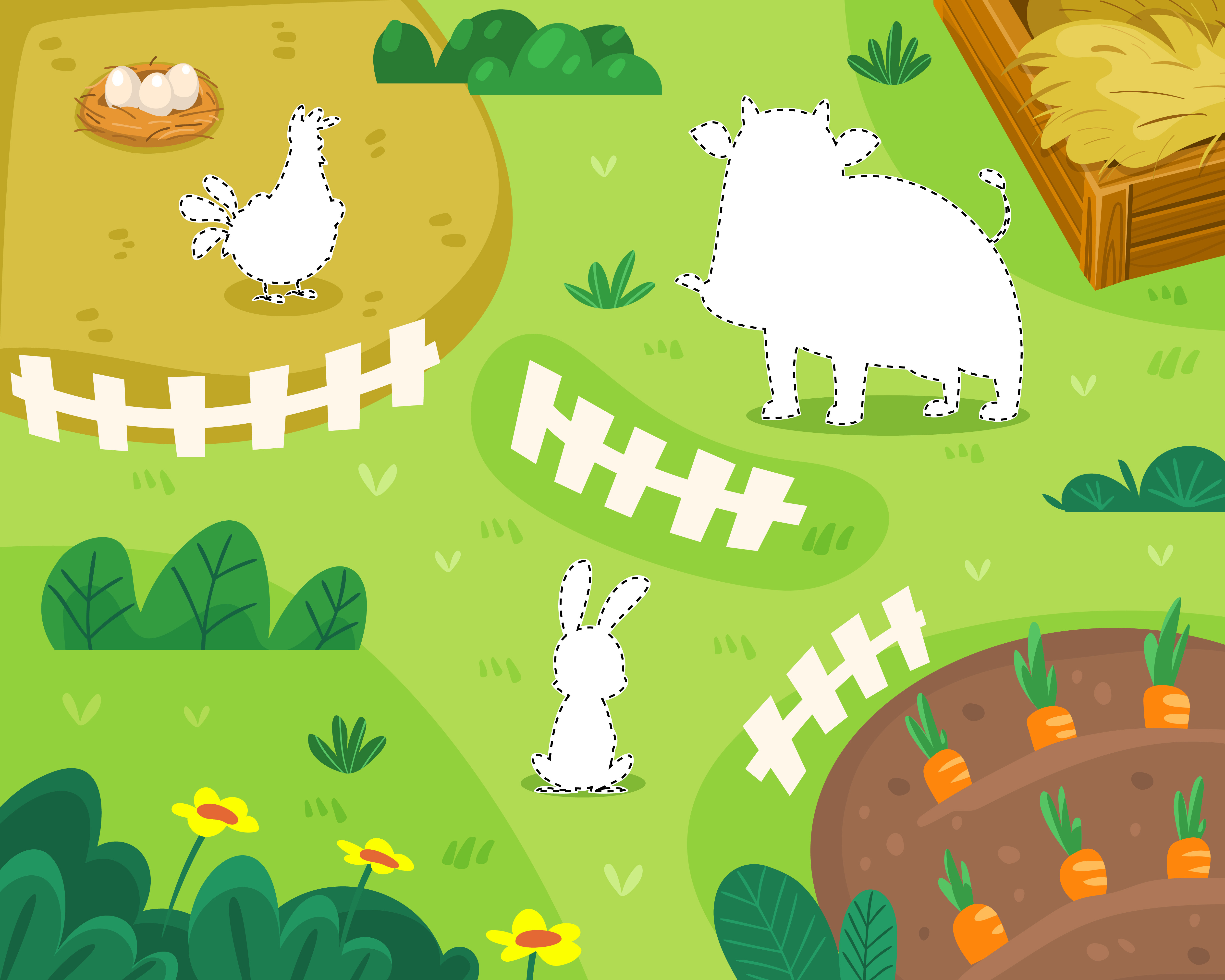 Example of Fun Playful Children Book Illustration