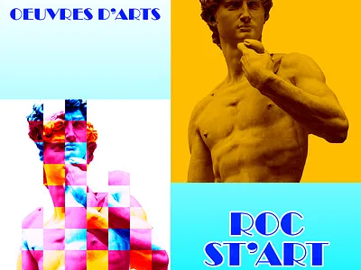 promotion de restauration d'œuvres d'art graphic design