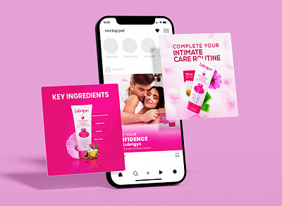 Lubrigyn Lotion – Social Media Design ad dailyintimatewash feelconfident gentlecare intimatecare lubrigynlotion moisturizeandrefresh naturalingredients post product design sensitiveskincare skinnourishment social media