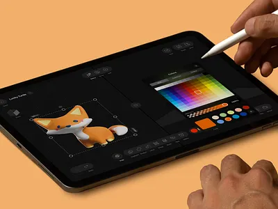 Creative 3D Workspace - iPad Design Tool 3d artist 3d design 3d modelling 3d tools app concept app design creative app design desiner tools digital art interface ipad app ipad design product design tablet ui inspiration ui ux design