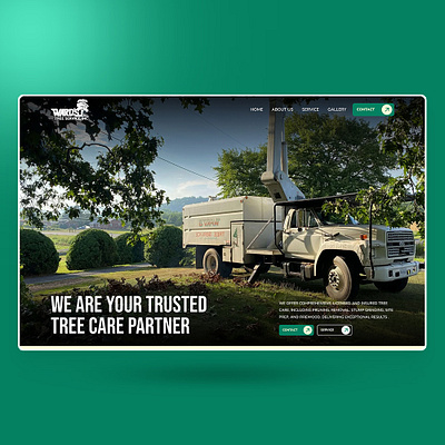 WARDSTREE SERVICE WEBSITE app branding design elementor graphic design illustration landing page logo treeservice ui uiux vector web web design website website design wordpress